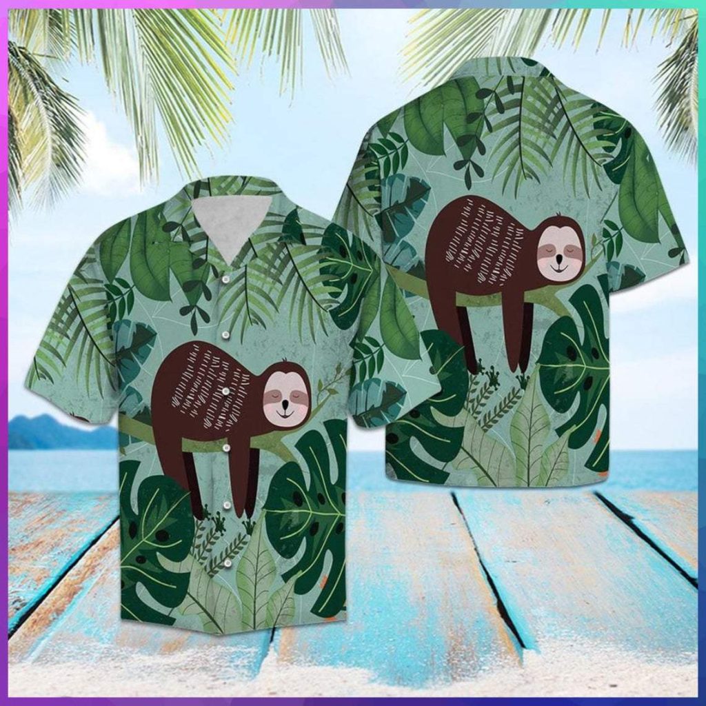 Sloth Jungle Hawaiian Shirt | For Men & Women | HW5181