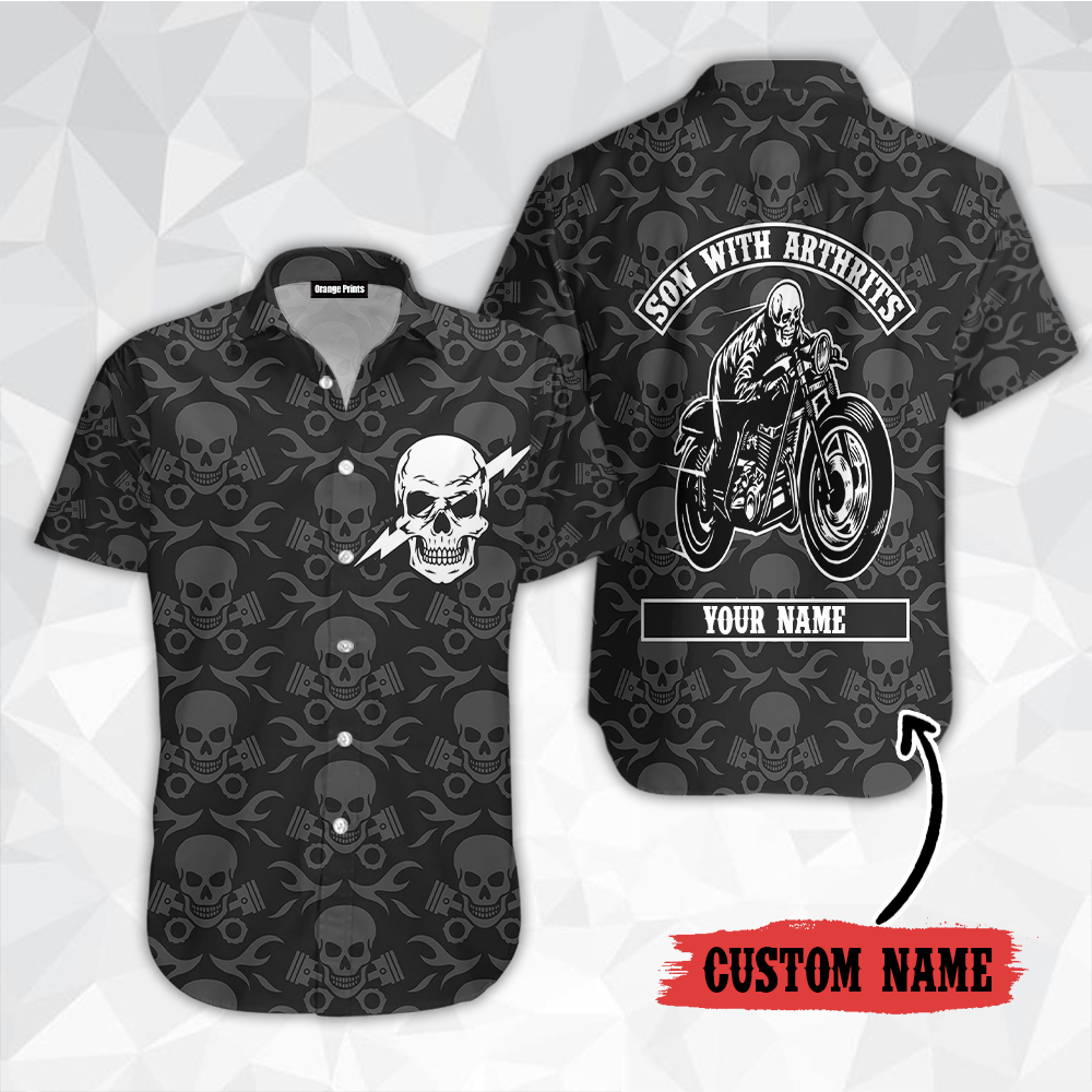 Sons With Arthritis Motorcycle Custom Hawaiian Shirt | For Men & Women | HN1025