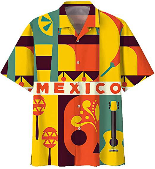 Tequila Mexico Music Instrument Art Tropical Hawaiian Shirt | For Men & Women | HL3220