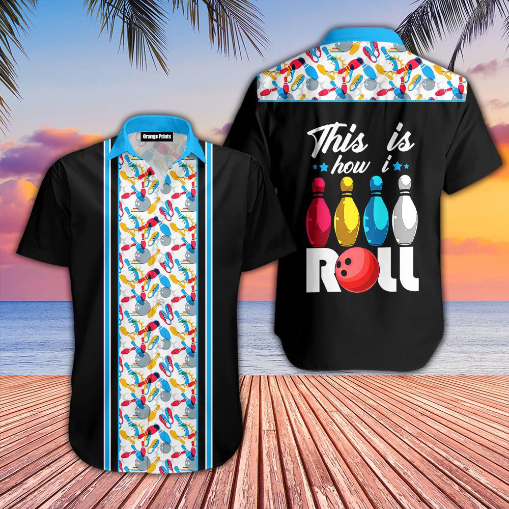 That's How I Roll Bowling Blue Hawaiian Shirt | For Men & Women | WT9014