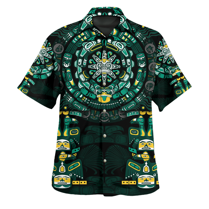 The Mayan Calendar Northwest Pacific Native American Hawaiian Shirt | For Men & Women | HL3307