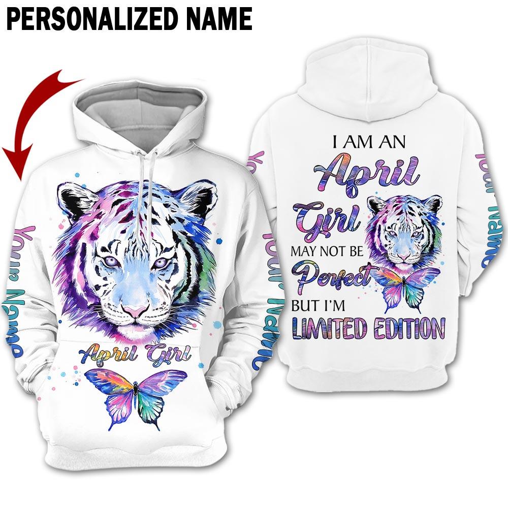 Tiger April Girl Custom Name All Over Print | For Men & Women | CN2346