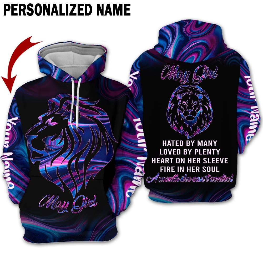 Tiger Neon May Girl Custom Name All Over Print | For Men & Women | CN2250