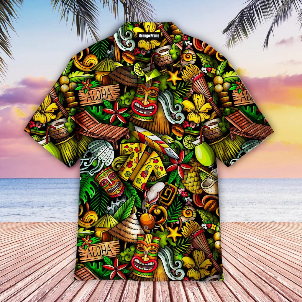 Tiki Tropical Beautiful Aloha Hawaiian Shirt | For Men &amp; Women | HW3828