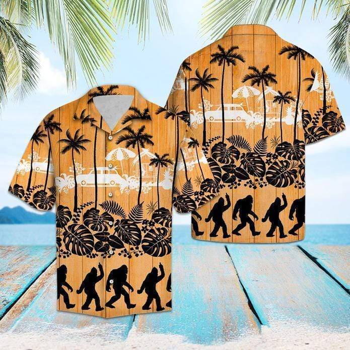 Tropical Palm Bigfoot Hawaiian Shirt | For Men & Women | HW3344