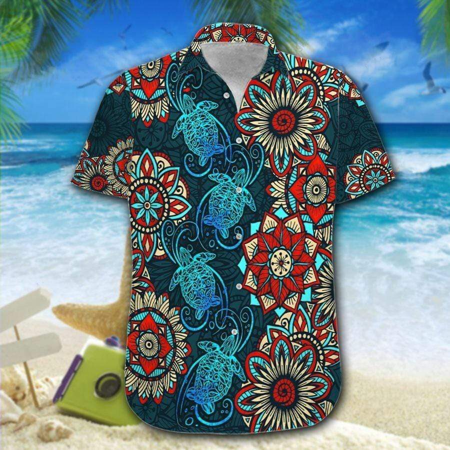 Turtle Mandala Cool Art Hawaiian Shirt | For Men & Women | HW7339