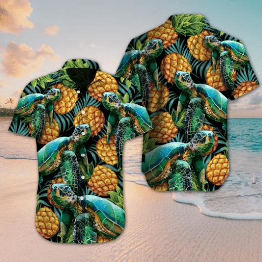 Turtle Pineapple Hawaiian Shirt | For Men & Women | HW9668