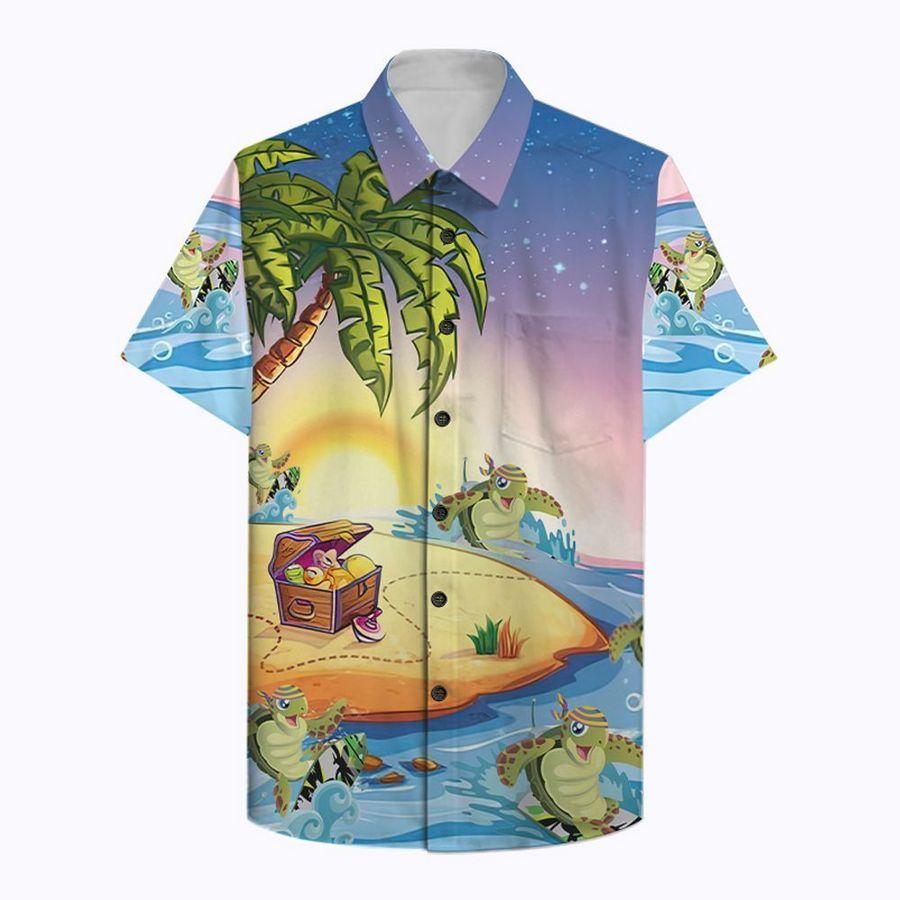 Turtle Surfing Hawaiian Shirt | For Men & Women | HW9667