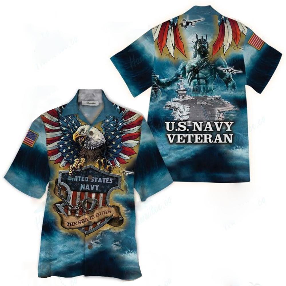 US Navy Veteran Hawaiian Shirt | For Men & Women | HW8415