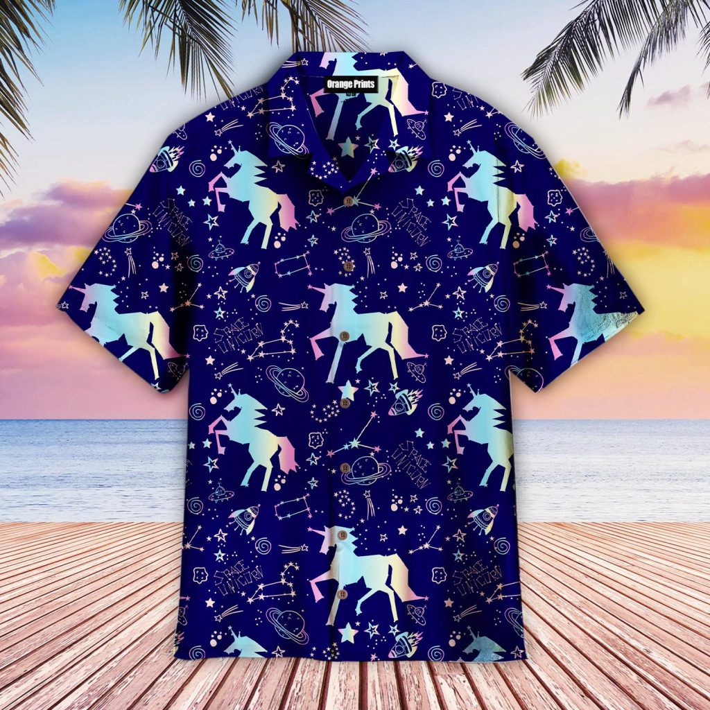 Unicorn Neon Hawaiian Shirt | For Men & Women | WT3058