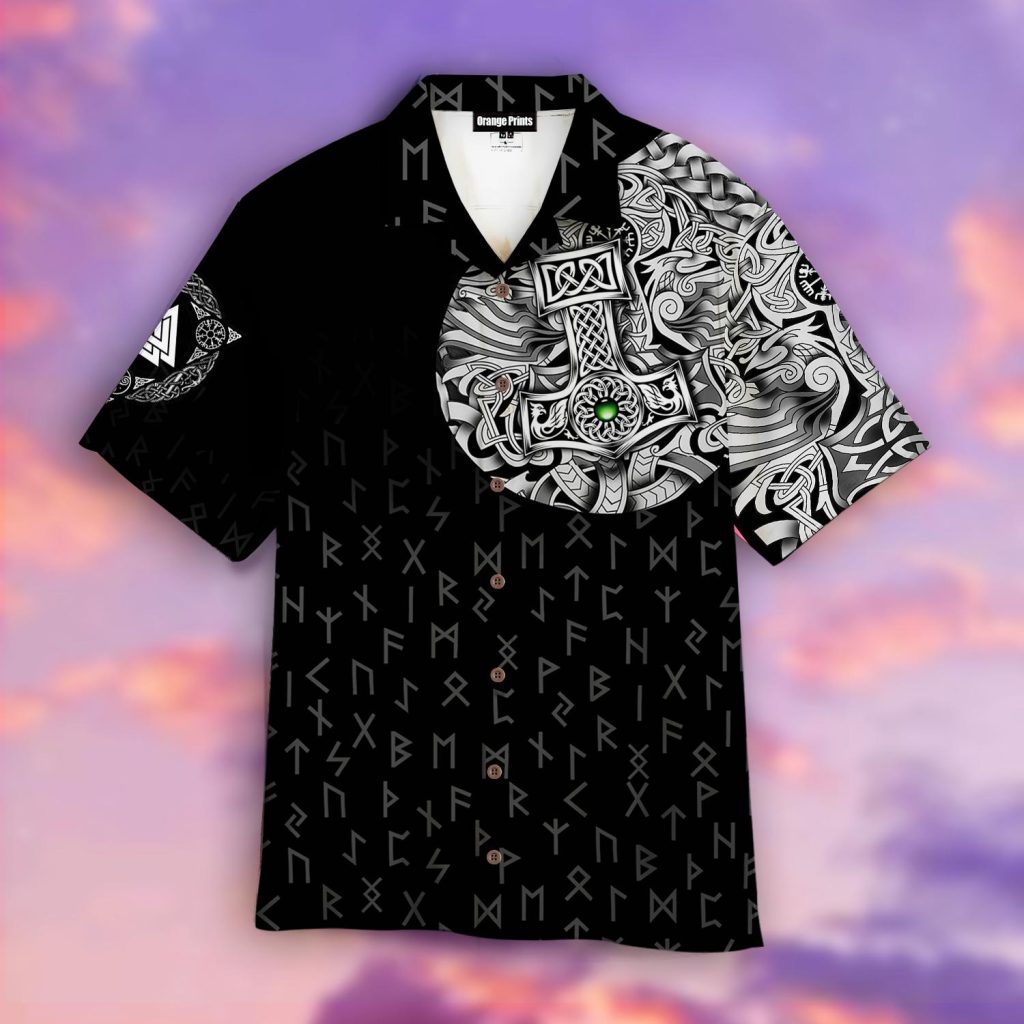Viking Odin Norse Valhalla Hawaiian Shirt | For Men &amp; Women | WT5178
