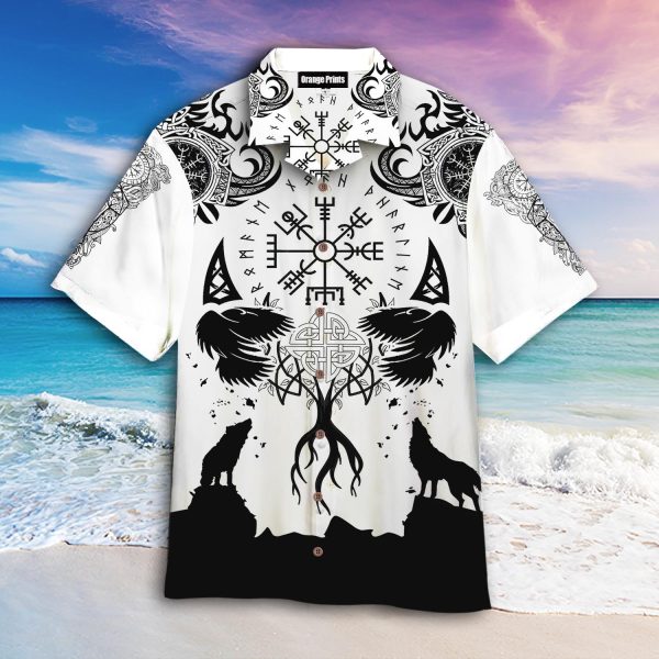 Viking Wolf Hawaiian Shirt | For Men & Women | WT6040