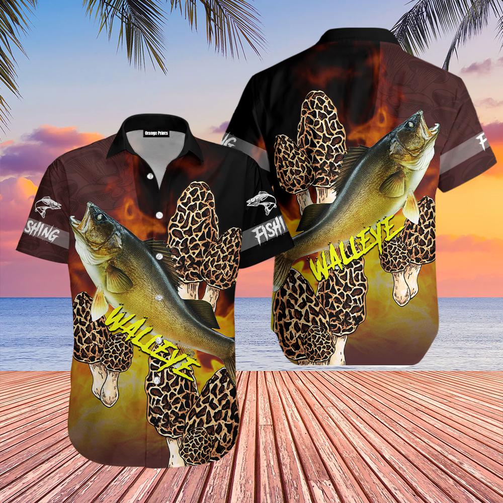 Walleye Fishing Color Hawaiian Shirt | For Men & Women | WT6103