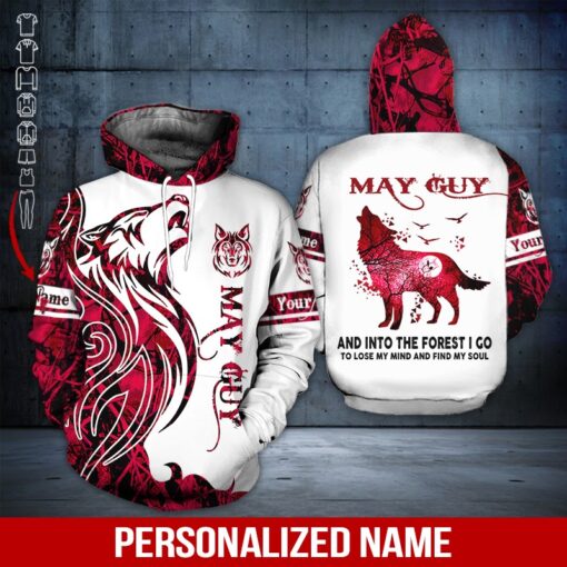 Wolf May Guy Custom Name All Over Print | For Men & Women | CN4991