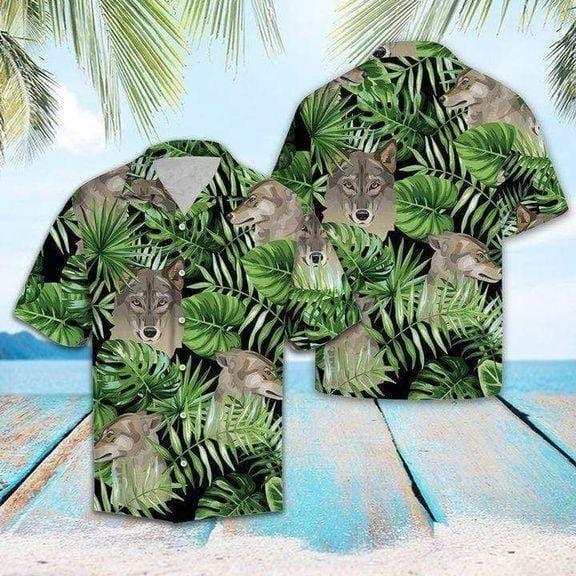 Wolf Summer Vibe Tropical Hawaiian Shirt | For Men & Women | HW8099