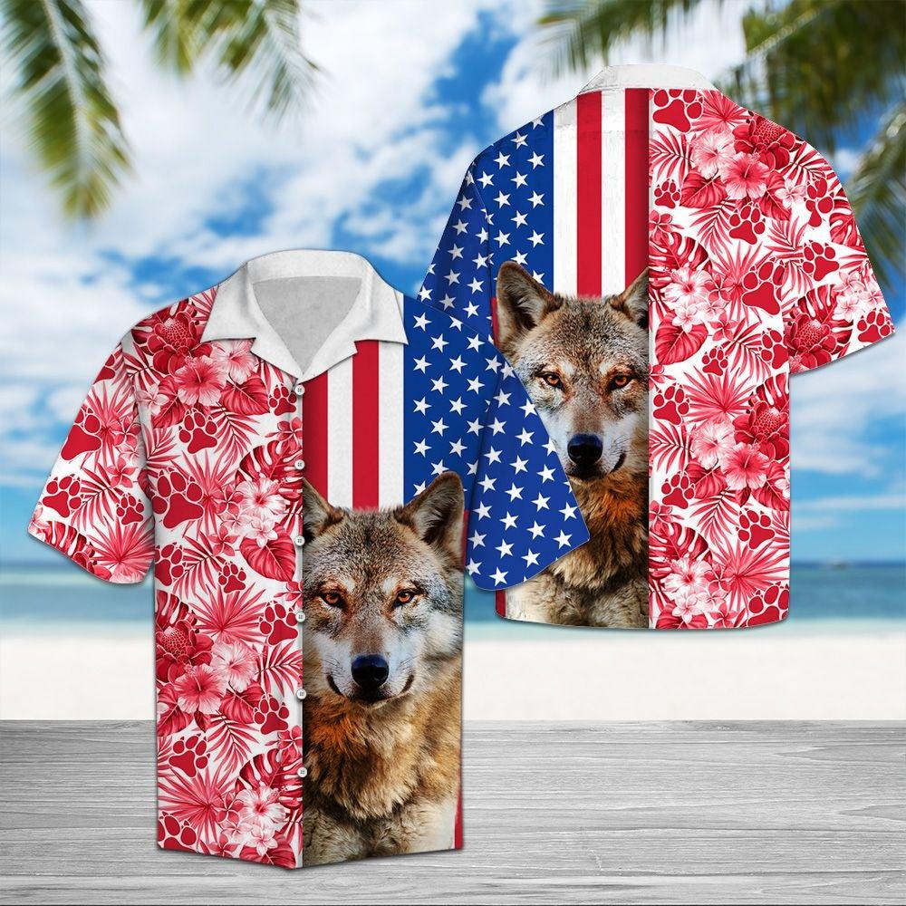 Wolf USA Hawaiian Shirt | For Men & Women | HL1417