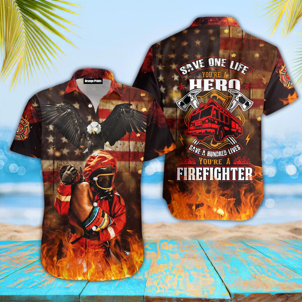 You Are Hero You Are Firefighter Hawaiian Shirt | For Men & Women | WT9040