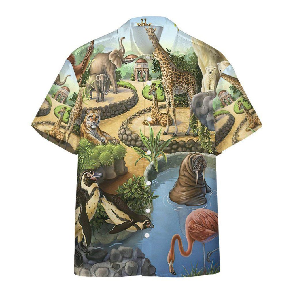 Zoo Animal Hawaiian Shirt | For Men & Women | HW6467