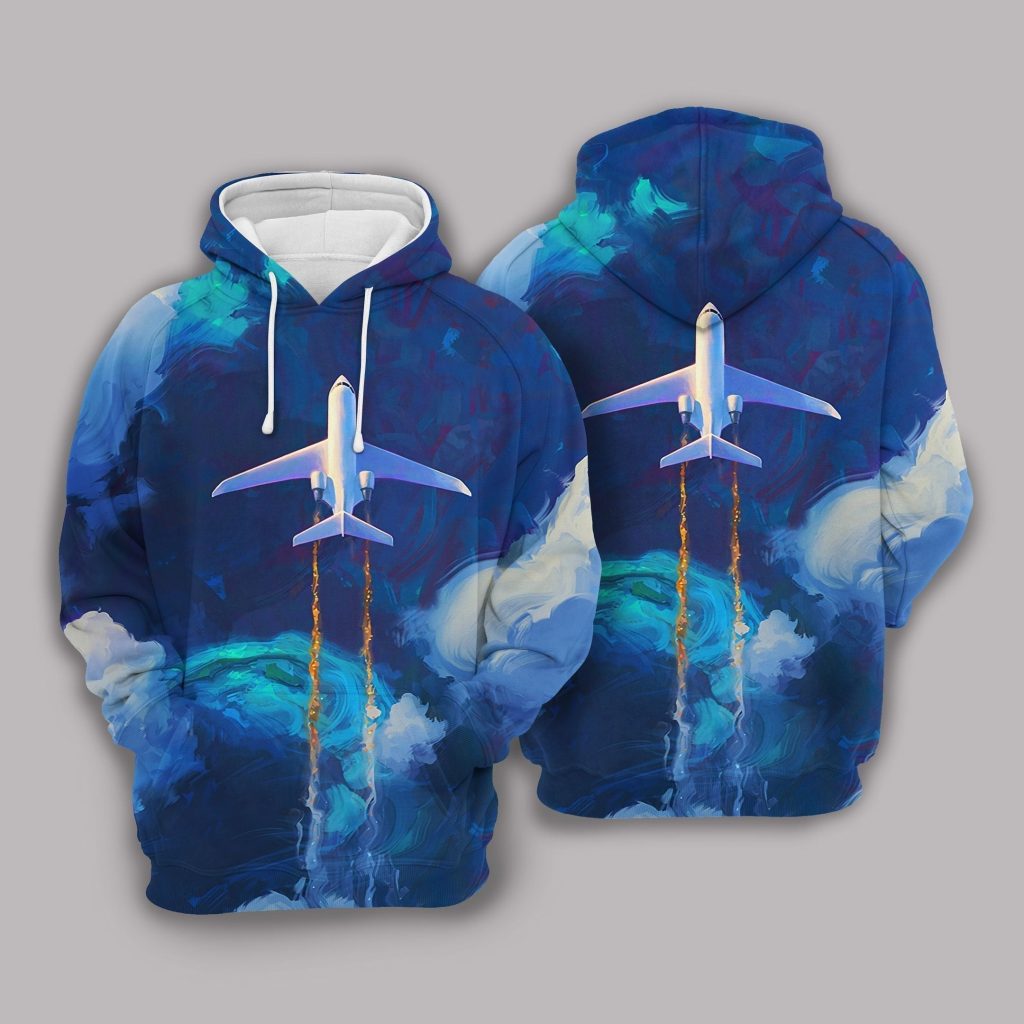 Aircraft Dolphin Colorful Galaxy All Over Print | For Men & Women | HO3123
