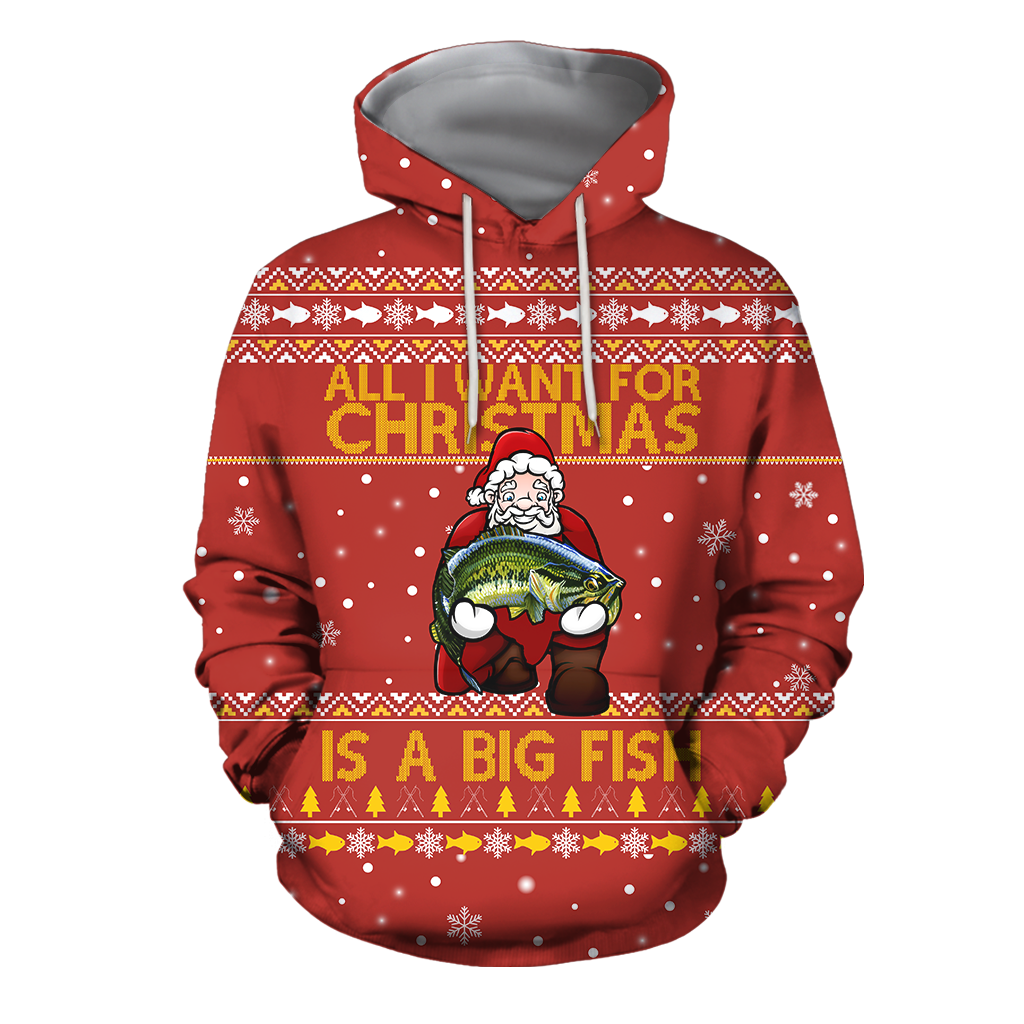 All I Want For Christmas Is A Big Fish All Over Print | For Men & Women | HT5396