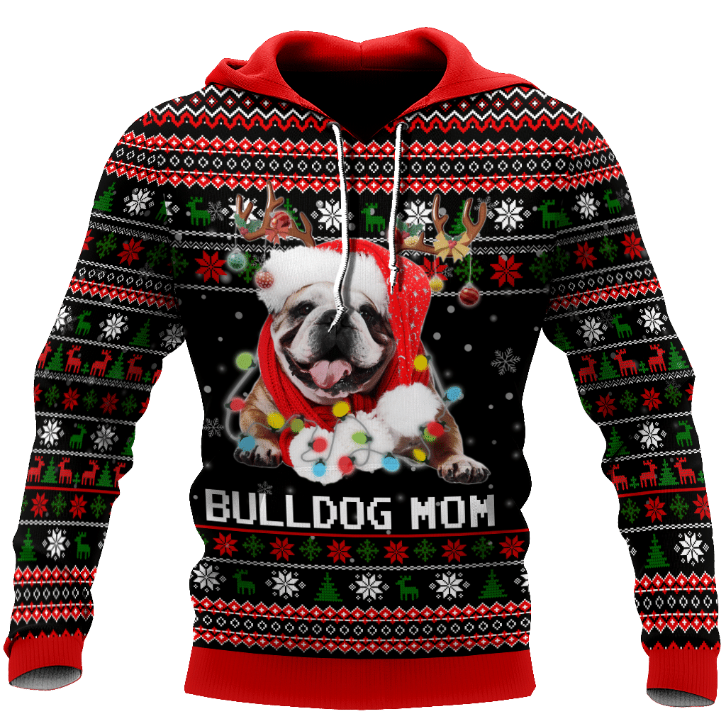 Bulldog Mom Ugly Christmas All Over Print | For Men & Women | HO1505