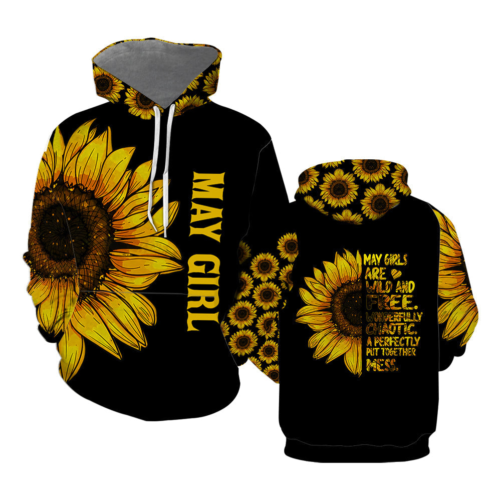 Sunflower Hoodie Over Print | For Men & Women | HT3505