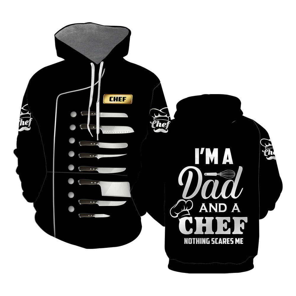 I'm A Dad And A Chef Nothing Scares Me All Over Print | For Men & Women | HP5420