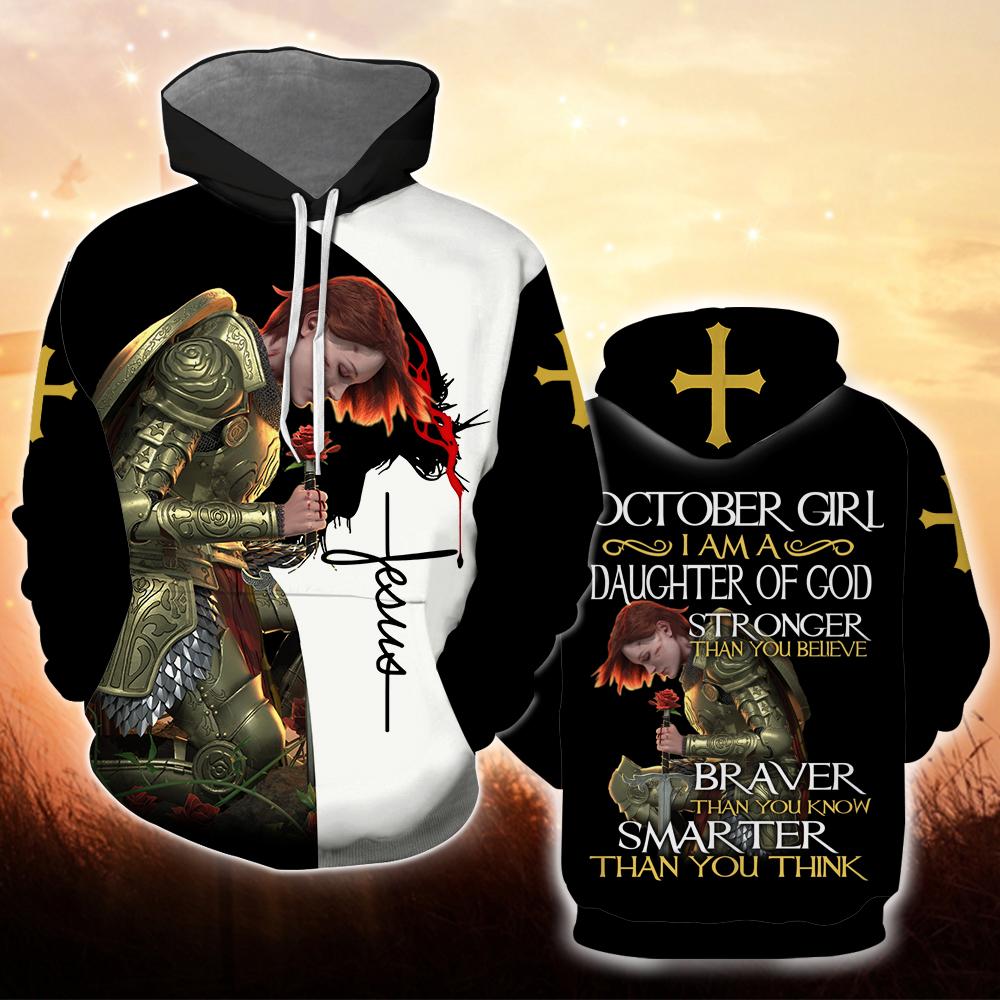 October Girl - I Am A Daughter Of God All Over Print | For Men & Women | HT122510