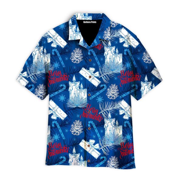 Christmas Joyful Snowyday Merry Moments Pattern Aloha Hawaii Shirts For Men Women Ha5920