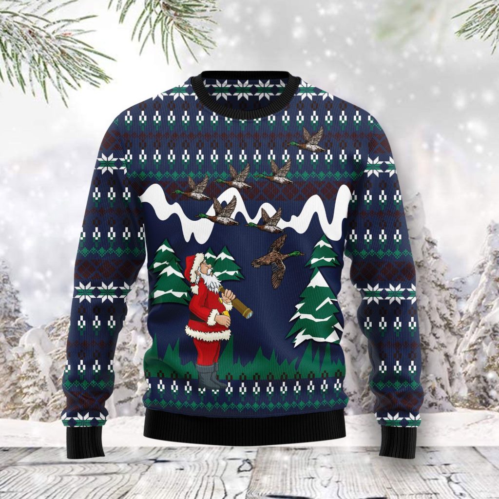 Hunting Duck Ugly Christmas Sweater | For Men & Women | Adult | US4758