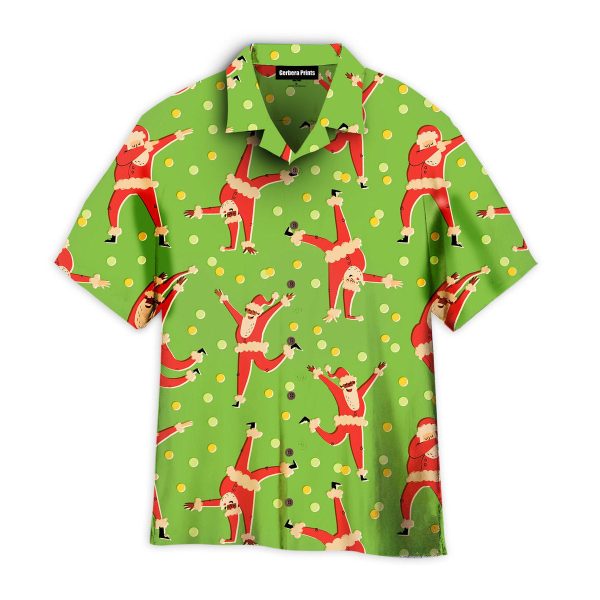 In Love Light Santa Dancing Christmas Pattern Aloha Hawaii Shirts For Men Women Ha77088