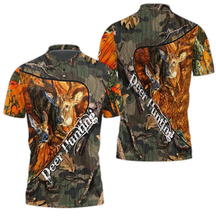Deer Hunting Pattern Polo Shirt | For Men & Women | PO2107