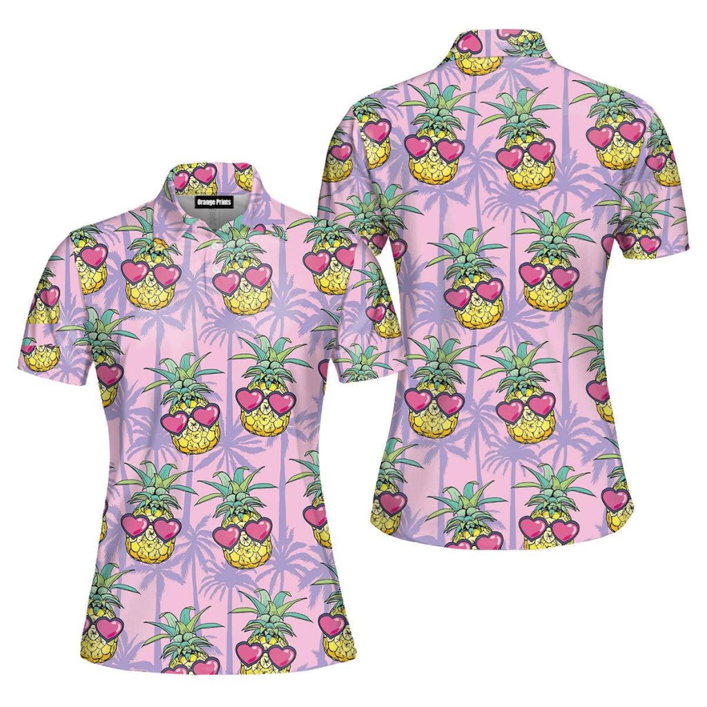 Funny Pineapple Tropical Polo Shirt | For Women | PO5196