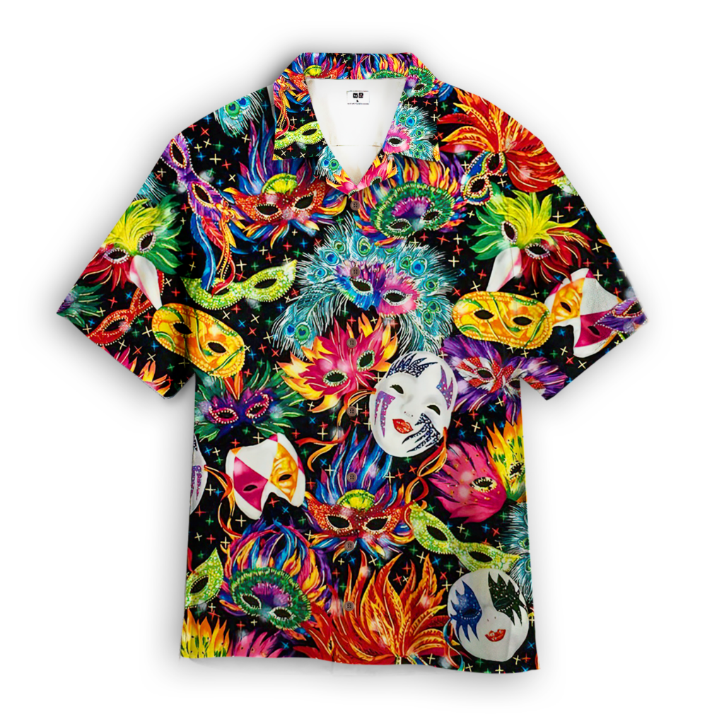 Mardi Gras hawaiian shirt outfit