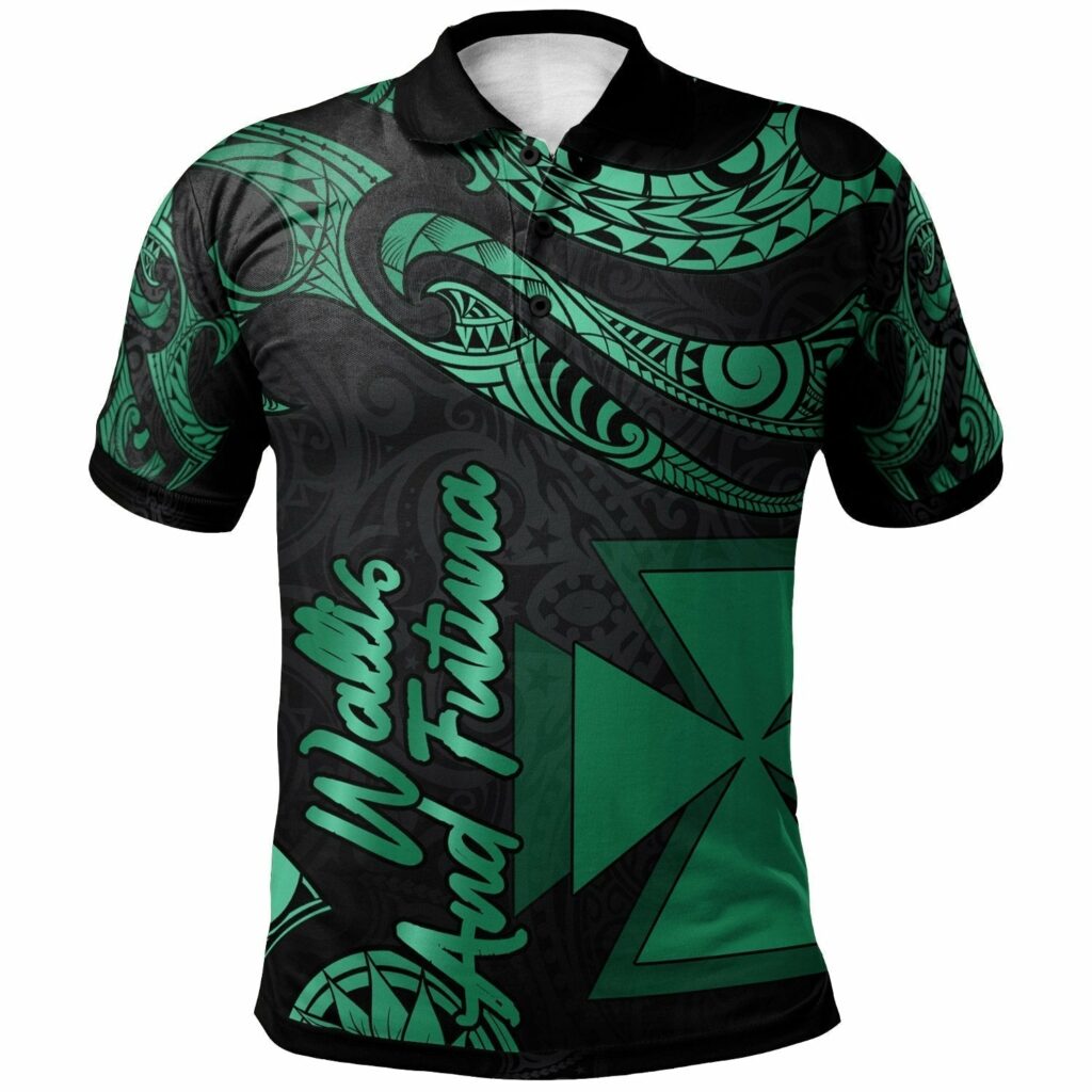 Wallis And Futuna Polynesian – Poly Tattoo Green Version Polo Shirt | For Men & Women | PO1141