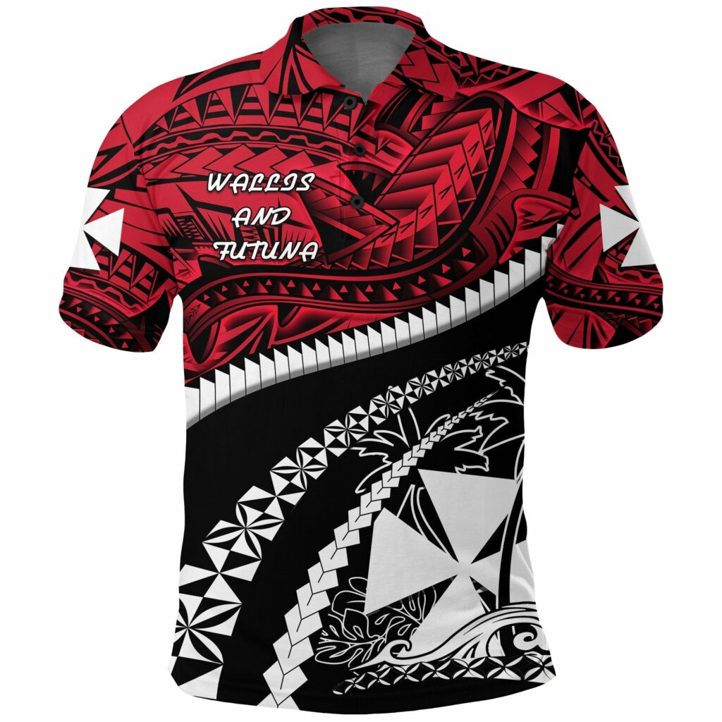 Wallis and Futuna Tapa Polynesian Shark Tattoo Polo Shirt | For Men & Women | PO1344
