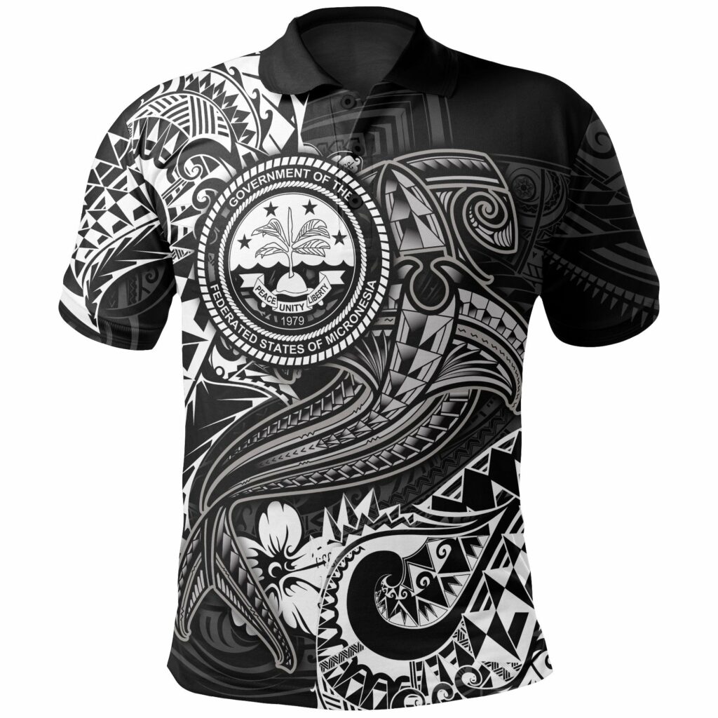 White Shark Polynesian Tattoo Fsm Polo Shirt | For Men & Women | PO1285