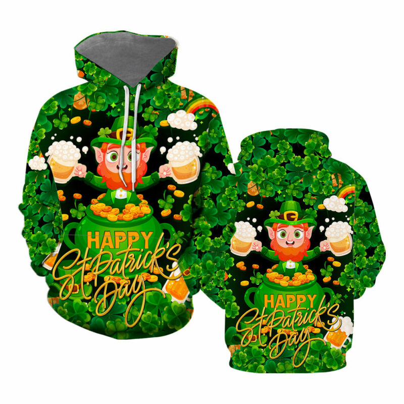 St Patricks Day Hoodie All Over Print | For Men &amp; Women | HP5155